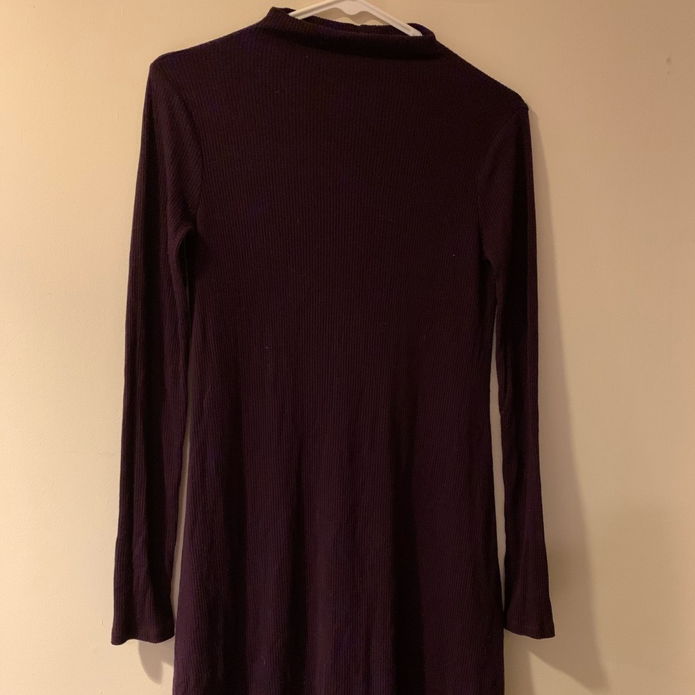 Forever 21 Dark Purple Turtleneck Dress